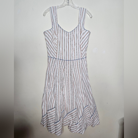 Liz Claiborne cotton striped dress size 12 - Picture 1 of 6